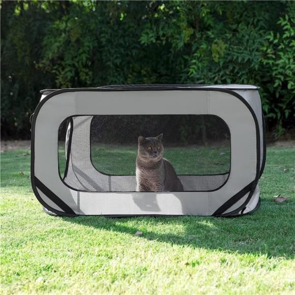 Portable Large Dog Bed - Pop Up Dog Kennel, Indoor Outdoor Crate for Pets, 36\
